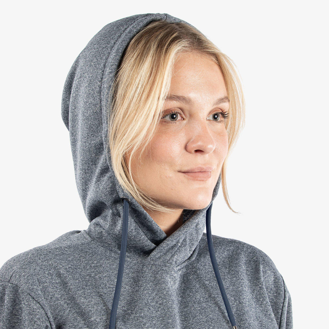 Dagmar is a Insulating golf sweatshirt for Women in the color Navy melange(6)