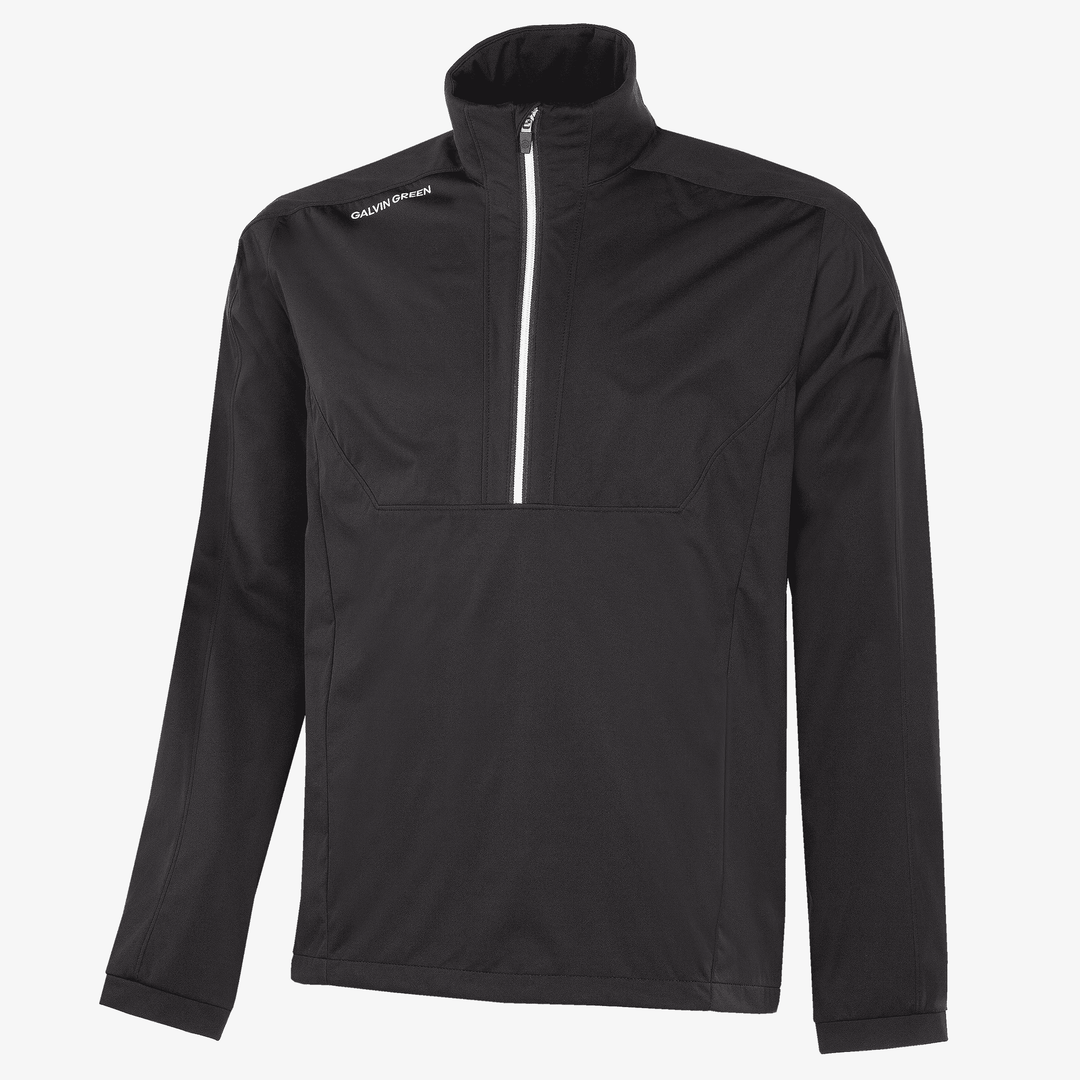 Lawrence is a Windproof and water repellent golf jacket for Men in the color Black/White(0)