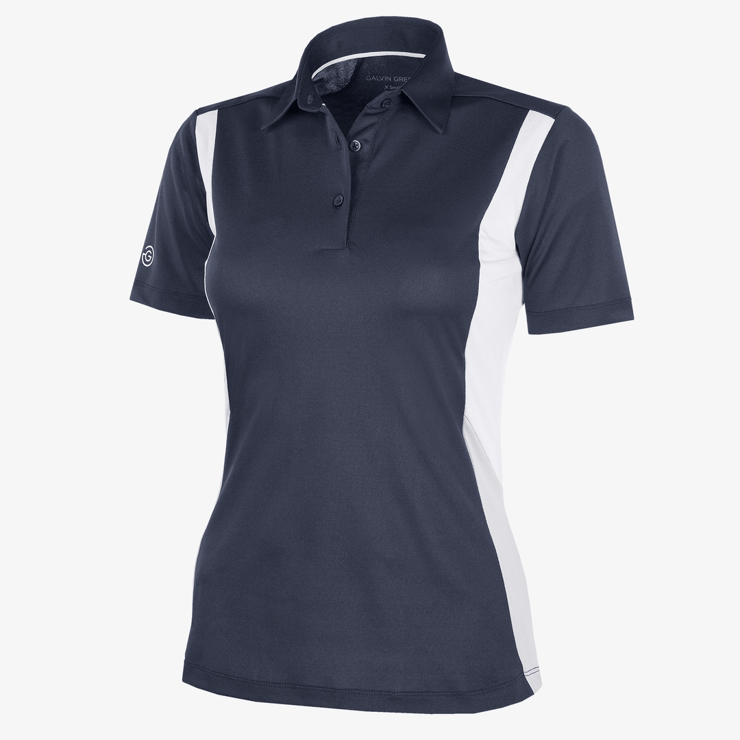 Melanie is a Breathable short sleeve shirt for  in the color Navy/White/Cool Grey(0)