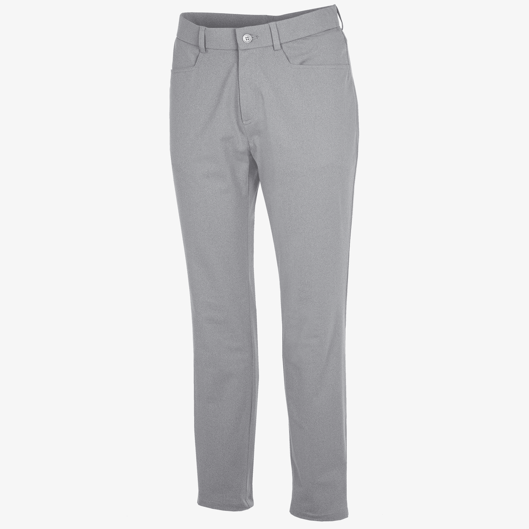 Norris is a Breathable golf pants for Men in the color Grey melange(0)