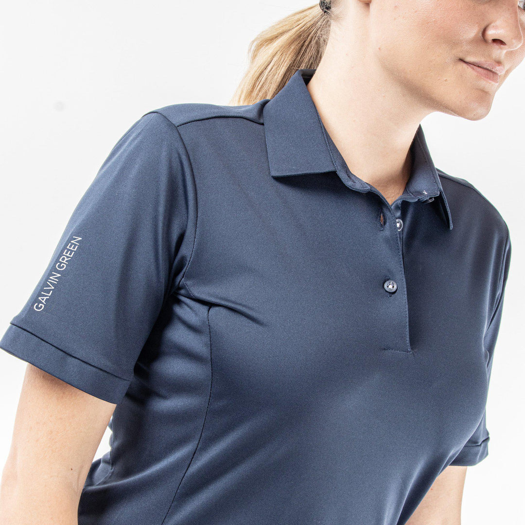 Melody is a Breathable short sleeve shirt for  in the color Navy(3)