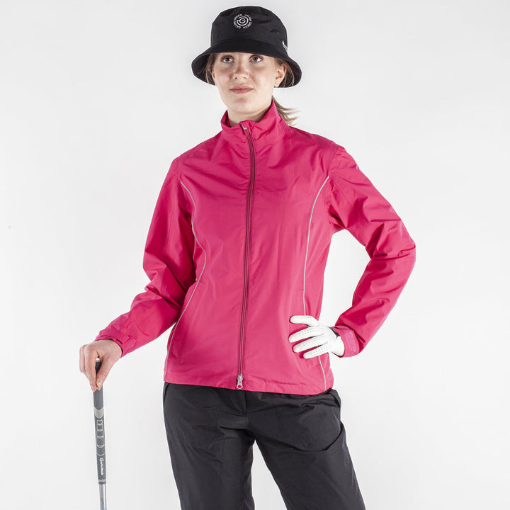 Anya is a Waterproof jacket for Women in the color Amazing Pink(1)