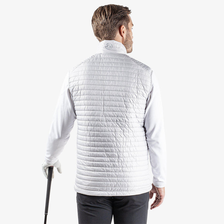 Leroy is a Windproof and water repellent vest for  in the color Cool Grey(7)