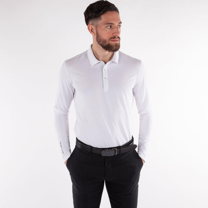 Marwin is a Breathable long sleeve shirt for  in the color White(1)