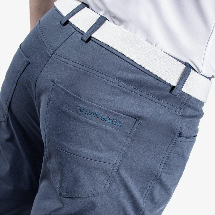 Norris is a Breathable golf pants for Men in the color Navy melange(5)