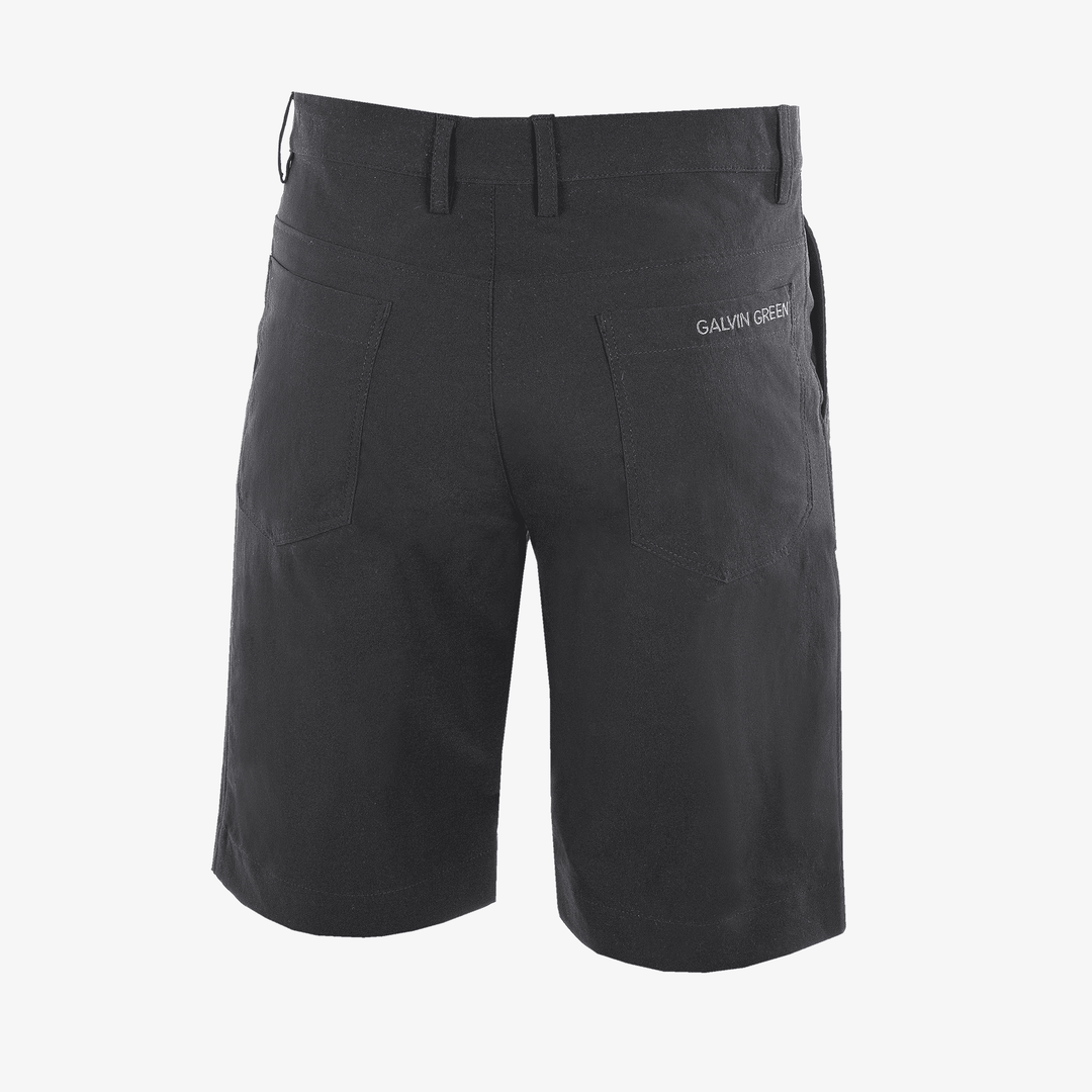 Raul is a Breathable golf shorts for Juniors in the color Black(10)