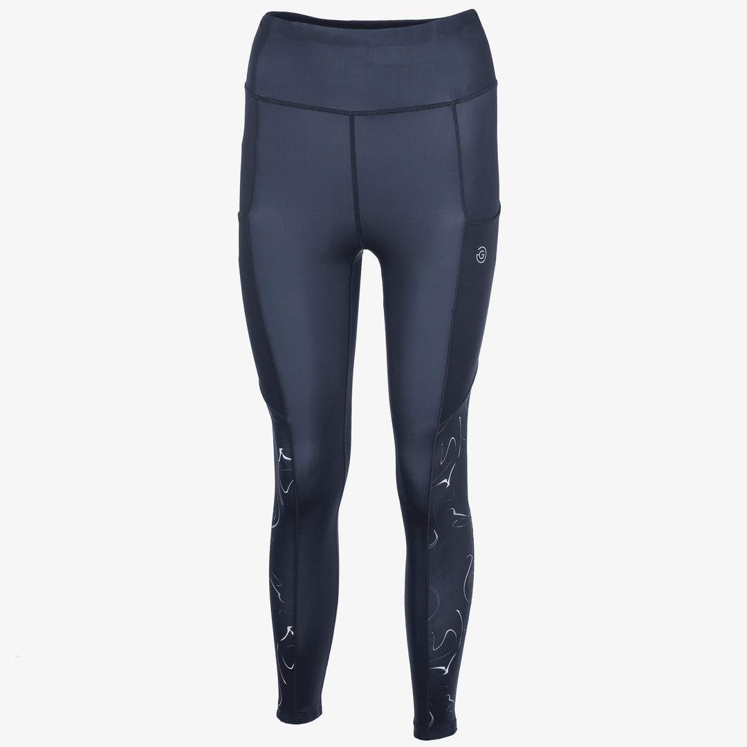 Nicci is a Breathable and stretchy golf leggings for Women in the color Navy(0)