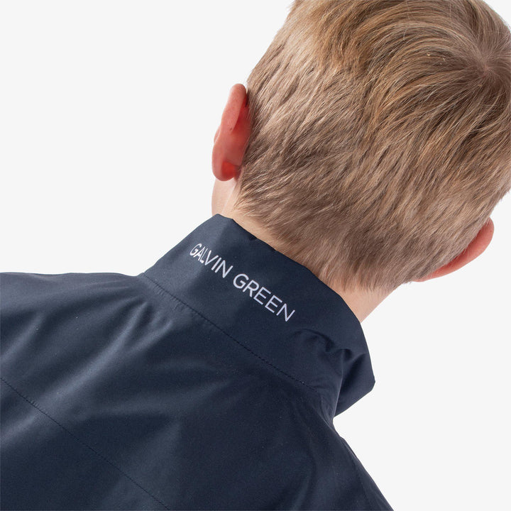 Robert is a Waterproof jacket for Juniors in the color Navy/White(6)