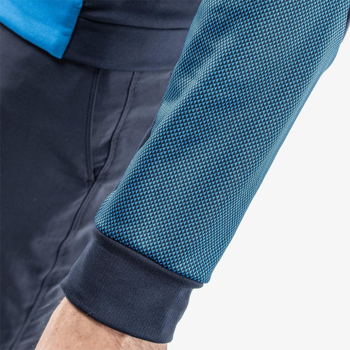 Donald is a Insulating golf mid layer for Men in the color Blue/Navy/White(5)