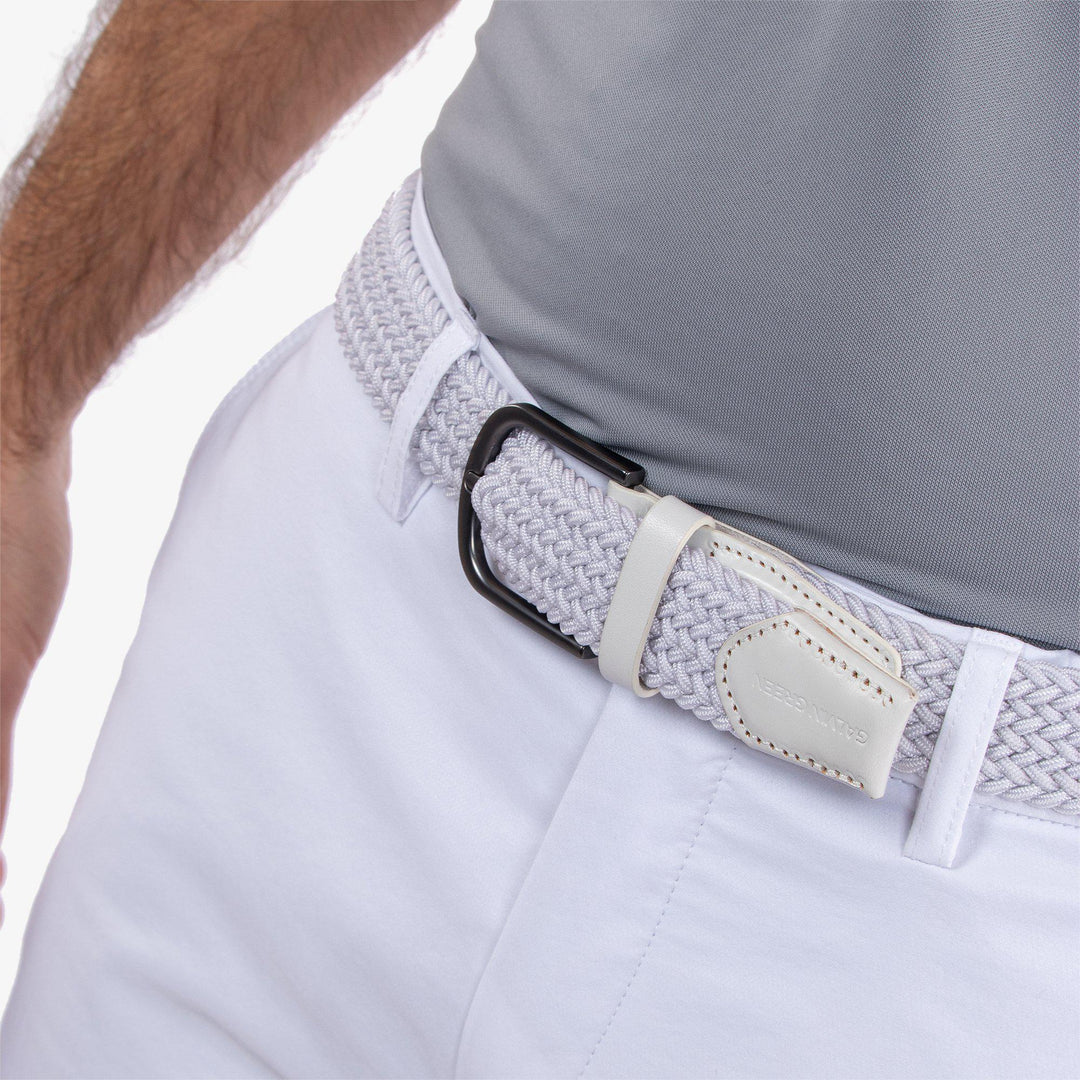 Wave is a Elastic golf belt in the color White(2)