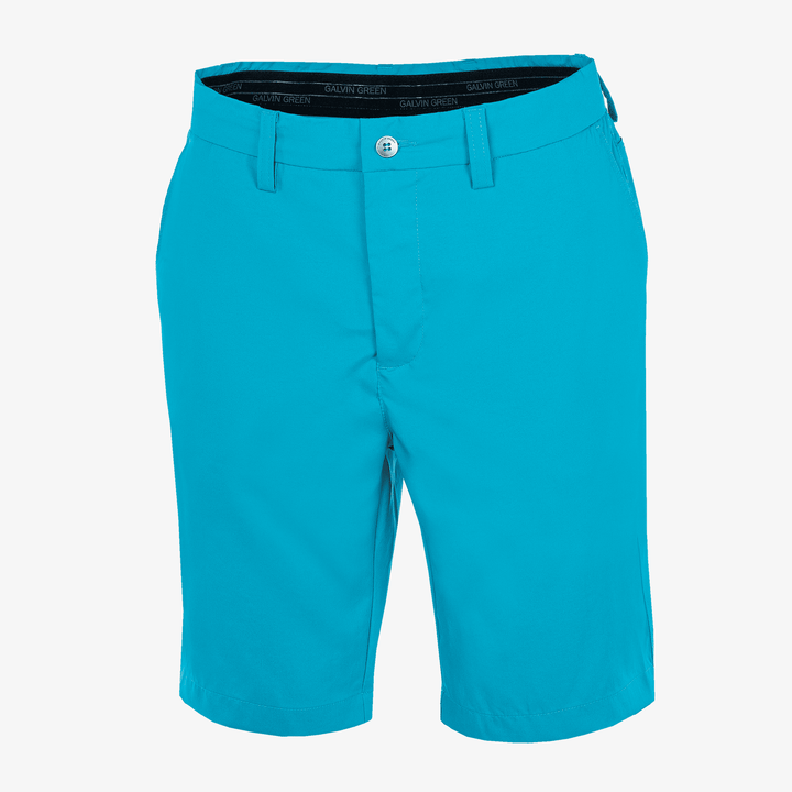 Percy is a Breathable golf shorts for Men in the color Aqua(0)