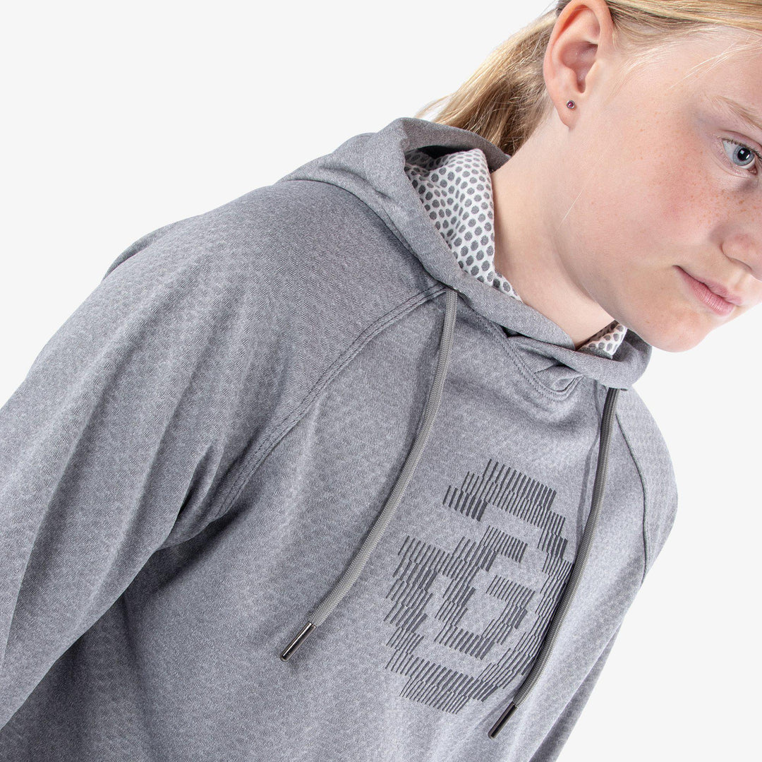 Ryker is a Insulating golf sweatshirt for Juniors in the color Grey melange(3)