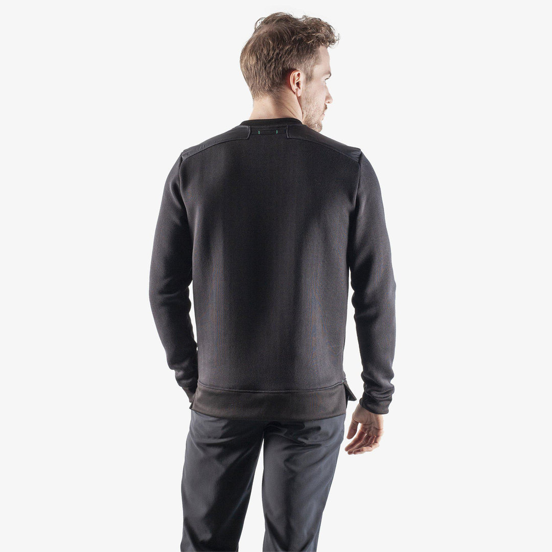 Harrison is a Insulating golf mid layer for Men in the color Black(5)