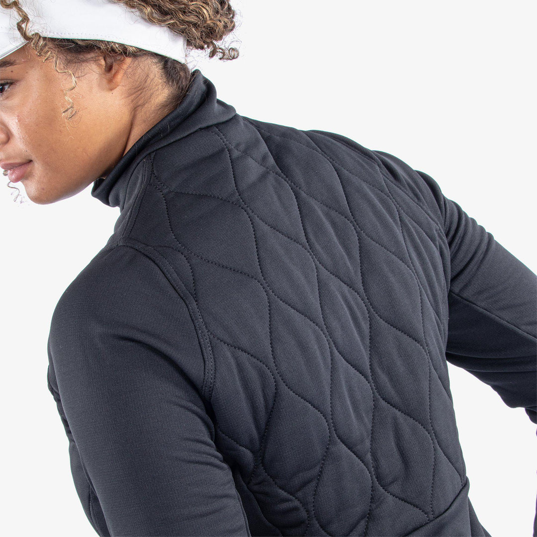 Darlena is a Insulating golf mid layer for Women in the color Black(6)
