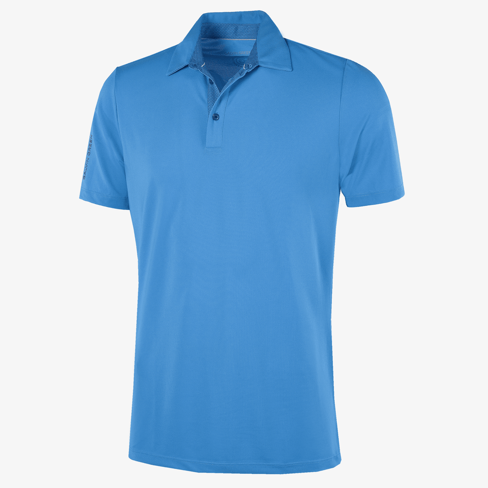 Milan is a Breathable short sleeve golf shirt for Men in the color Blue(0)