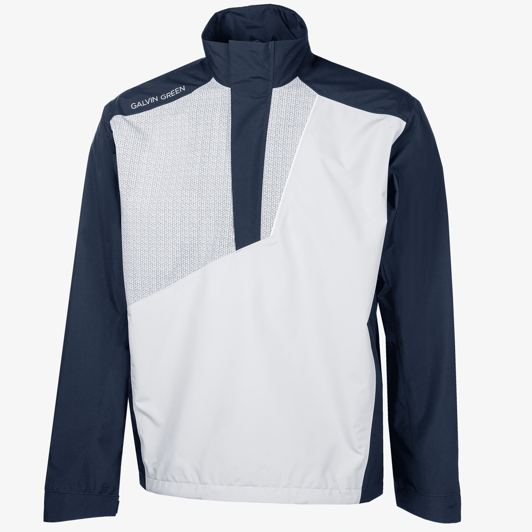 Axley is a Waterproof jacket for  in the color Navy/Cool Grey/White(0)