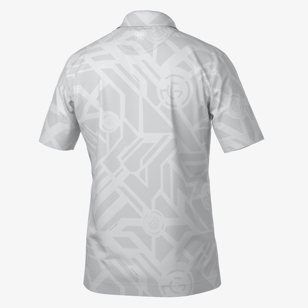 Maze is a Breathable short sleeve golf shirt for Men in the color Cool Grey(7)