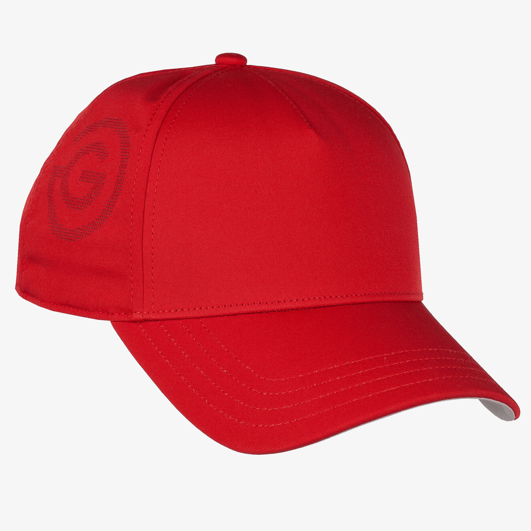 Sanford is a Lightweight solid golf cap for  in the color Red(0)