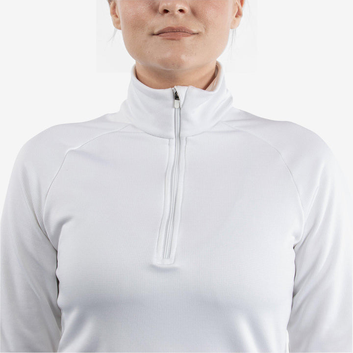 Dolly is a Insulating golf mid layer for Women in the color White(4)
