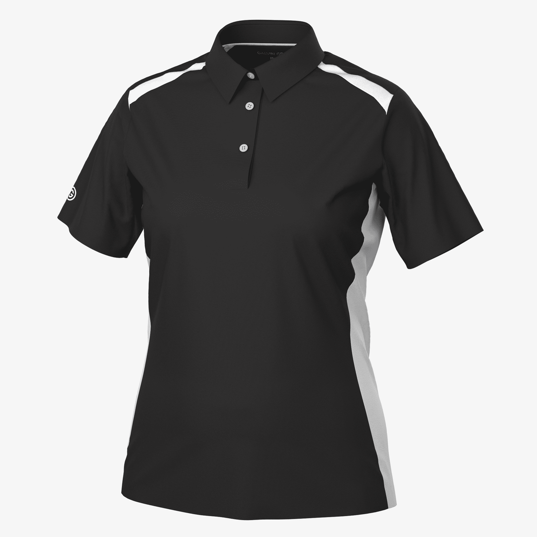 Mirelle is a Breathable short sleeve shirt for  in the color Black/White(0)