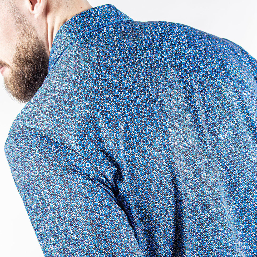 Mauro is a Breathable short sleeve shirt for Men in the color Blue Bell(6)