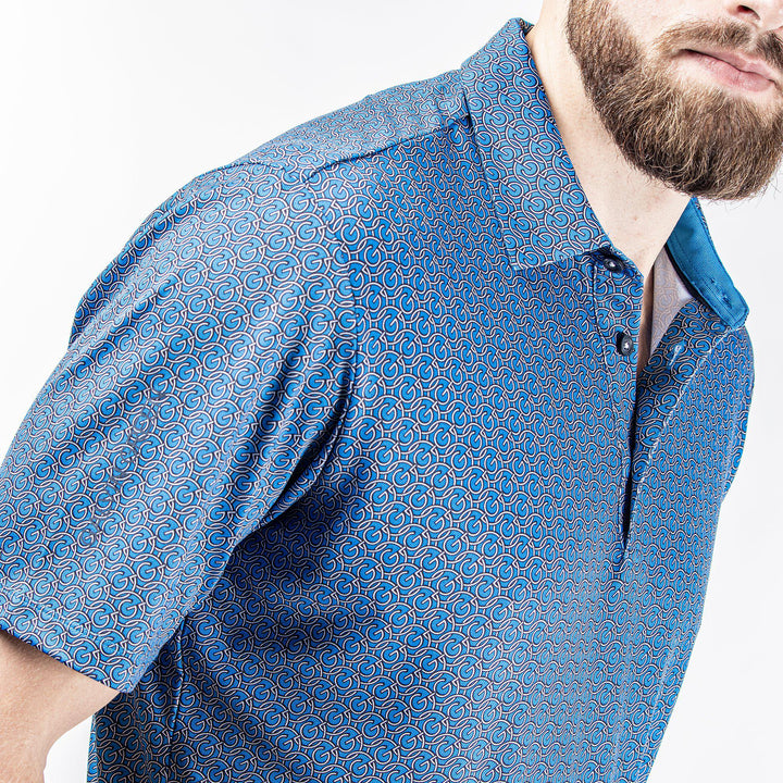 Mauro is a Breathable short sleeve shirt for Men in the color Blue Bell(3)