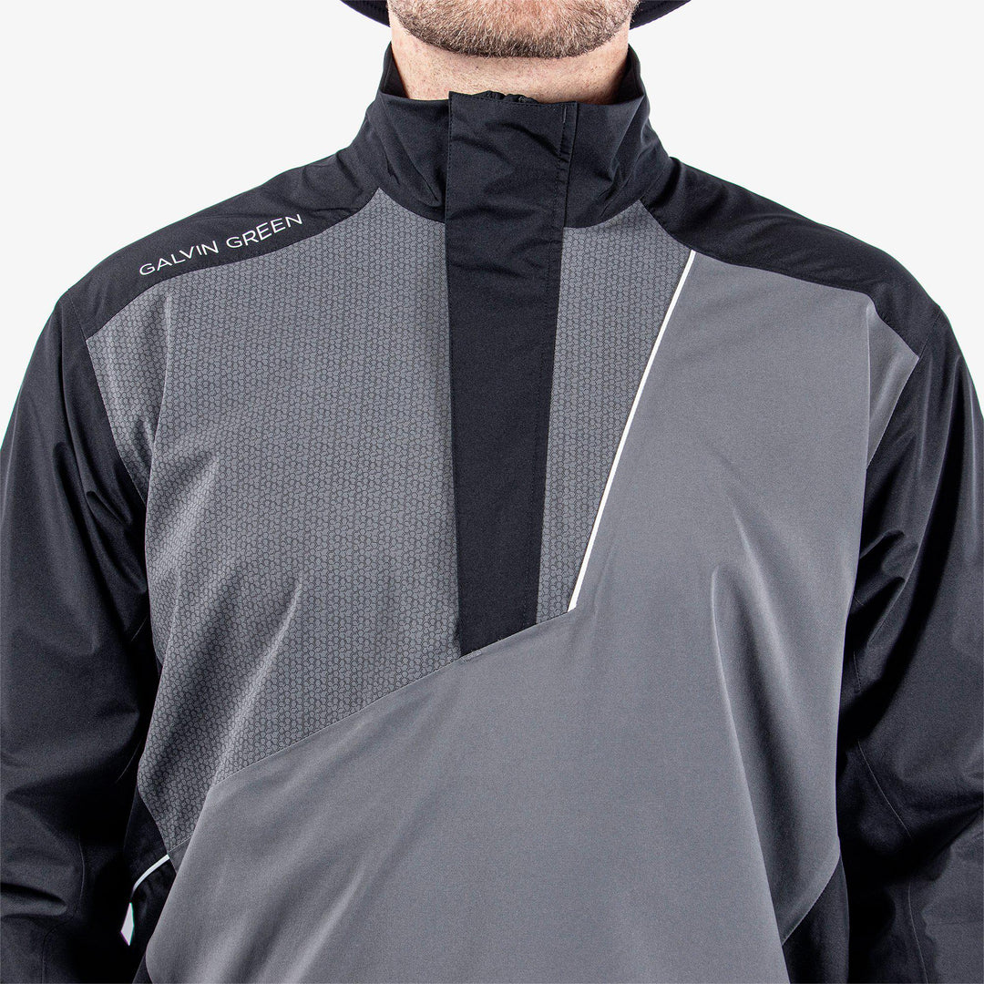Axley is a Waterproof jacket for Men in the color Black/Forged Iron(4)