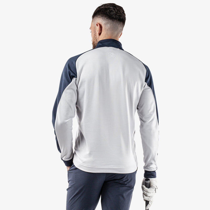 Daxton is a Insulating golf mid layer for Men in the color Navy/Cool Grey/White(4)