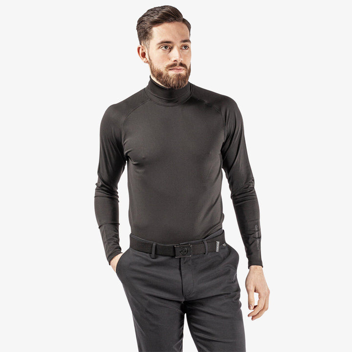 Edwin is a Thermal base layer golf top for Men in the color Black/Red(1)