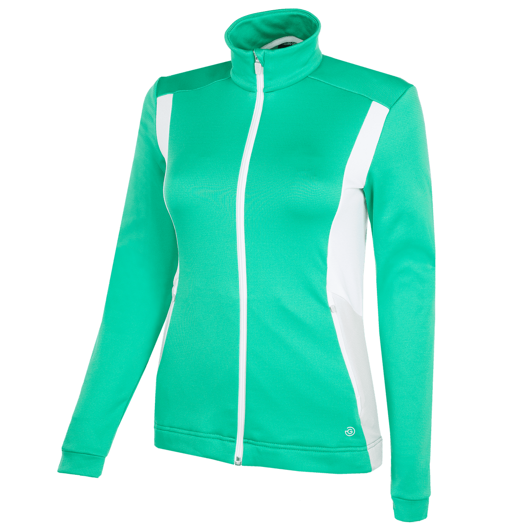 Donella is a Insulating mid layer for  in the color Holly Green/White/Cool Grey(0)