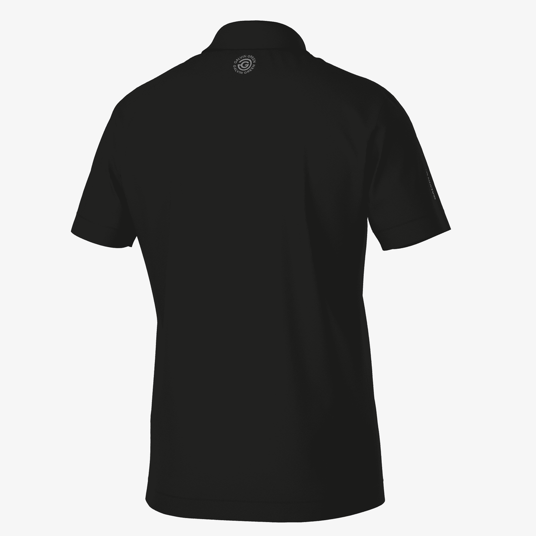Marcelo is a Breathable short sleeve golf shirt for Men in the color Black(7)