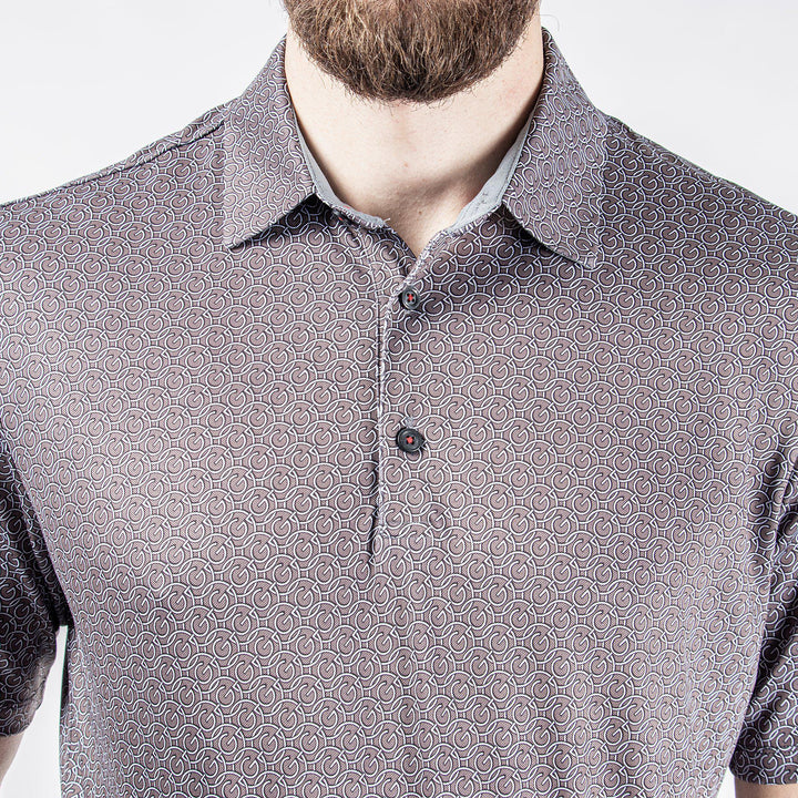 Mauro is a Breathable short sleeve shirt for Men in the color Sharkskin(4)
