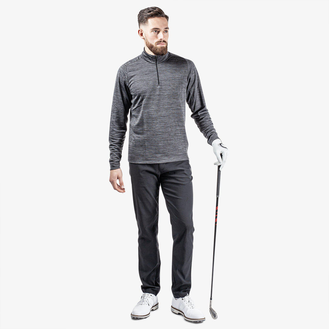 Dixon is a Insulating golf mid layer for Men in the color Black(2)