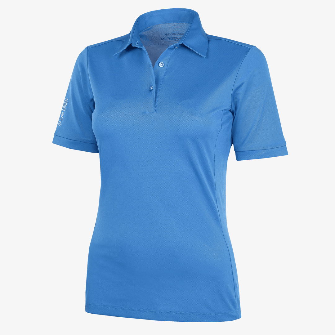 Melody is a Breathable short sleeve golf shirt for Women in the color Blue(0)