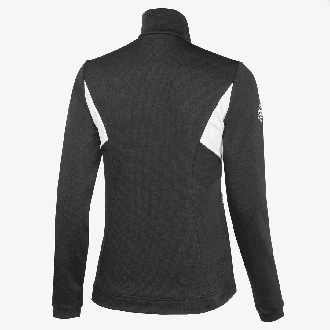 Destiny is a Insulating golf mid layer for Women in the color Black/White(7)