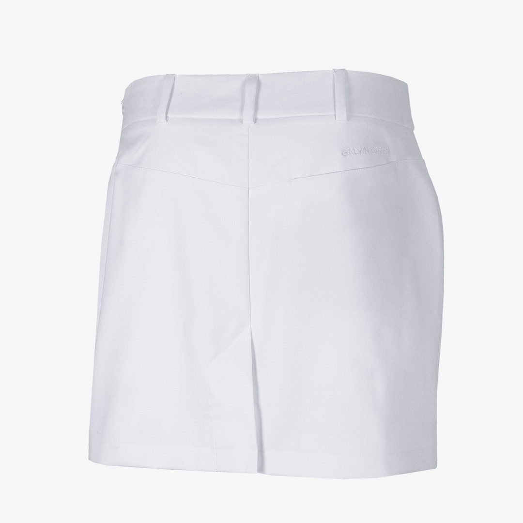Nessa is a Breathable golf skirt with inner shorts for Women in the color White(8)
