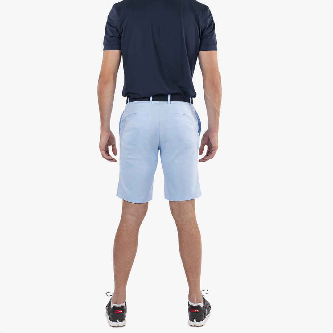 Paul is a Breathable golf shorts for Men in the color Blue Bell(4)