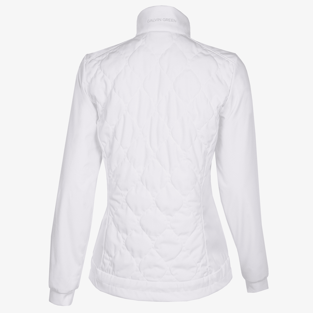 Leora is a Windproof and water repellent golf jacket for Women in the color White(9)