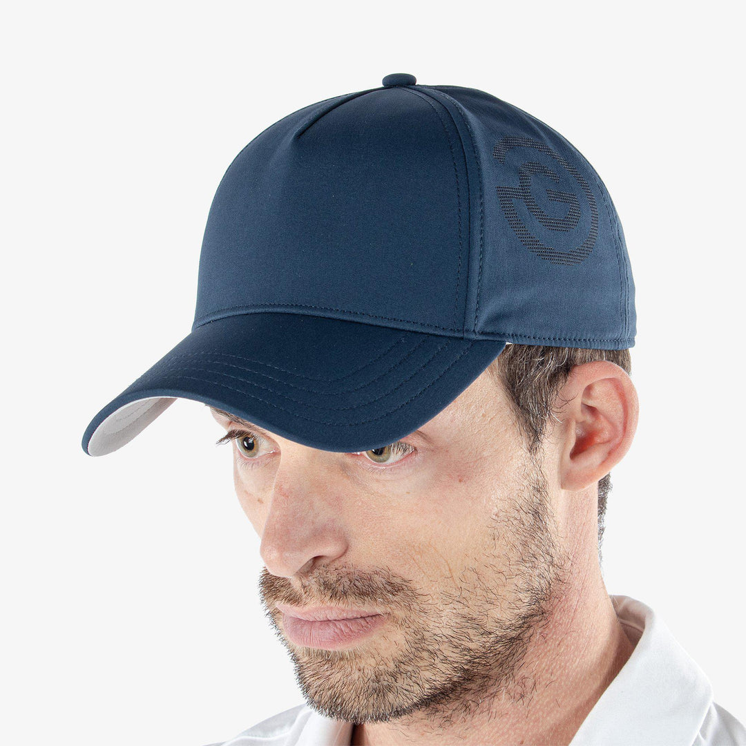 Sanford is a Lightweight solid golf cap in the color Navy(2)