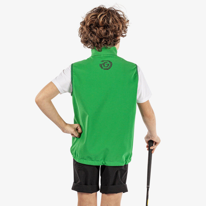 Rio is a Windproof and water repellent vest for Juniors in the color Golf Green(6)