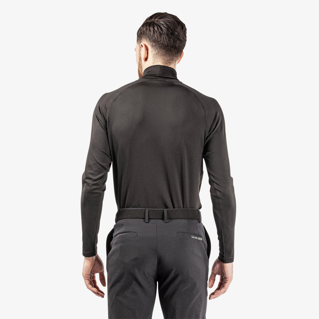 Edwin is a Thermal base layer golf top for Men in the color Black/Red(8)