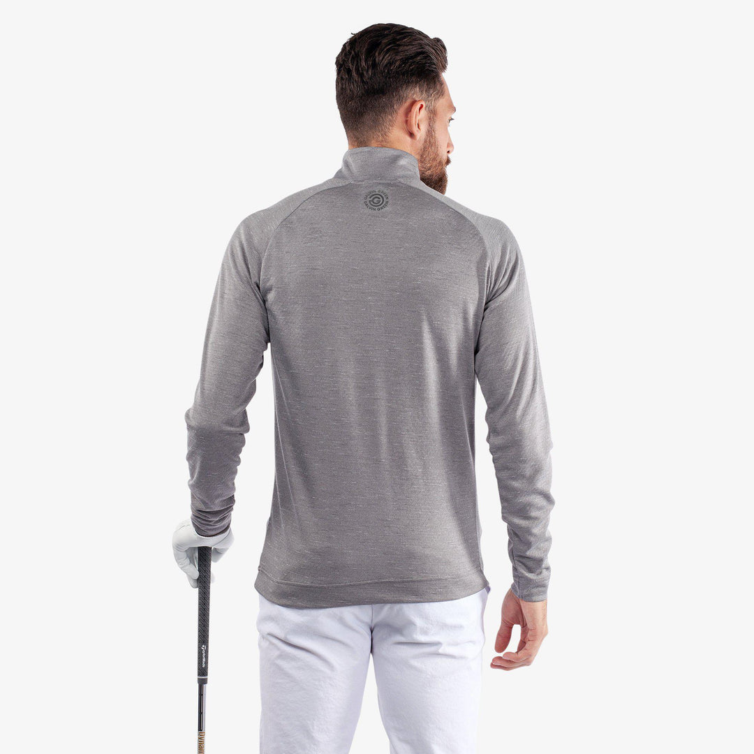 Dion is a Insulating golf mid layer for Men in the color Grey melange(5)
