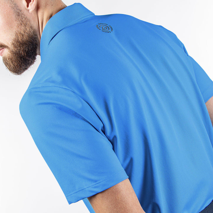 Milan is a Breathable short sleeve golf shirt for Men in the color Blue(6)