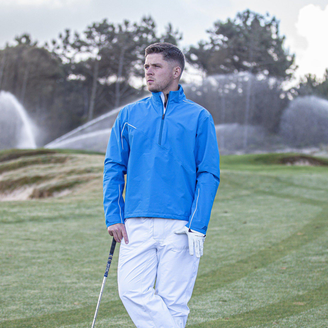 Aden is a Waterproof jacket for Men in the color Blue Bell(3)