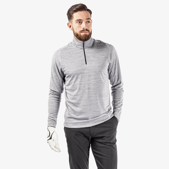 Dixon is a Insulating golf mid layer for Men in the color Light Grey(1)
