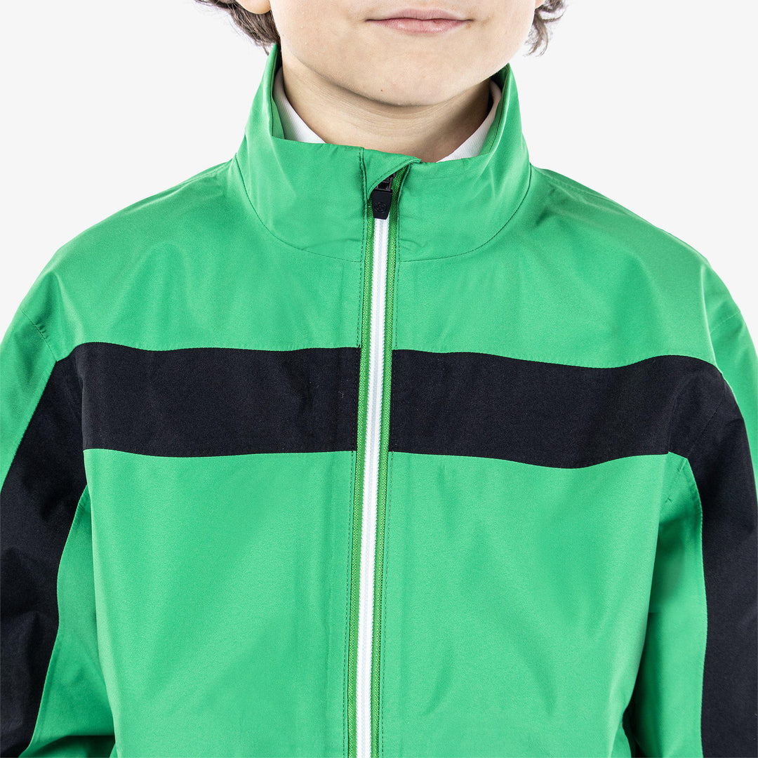 Robert is a Waterproof jacket for Juniors in the color Golf Green(3)