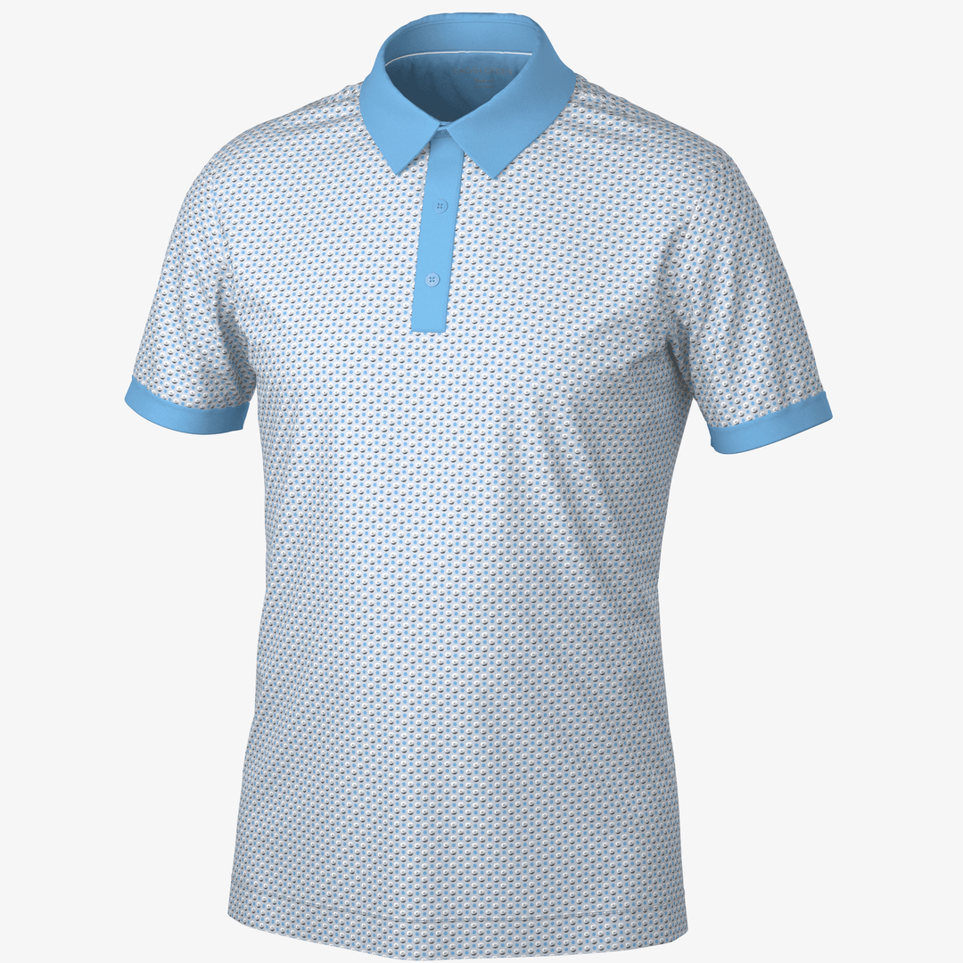Mate is a Breathable short sleeve golf shirt for Men in the color Alaskan Blue(0)