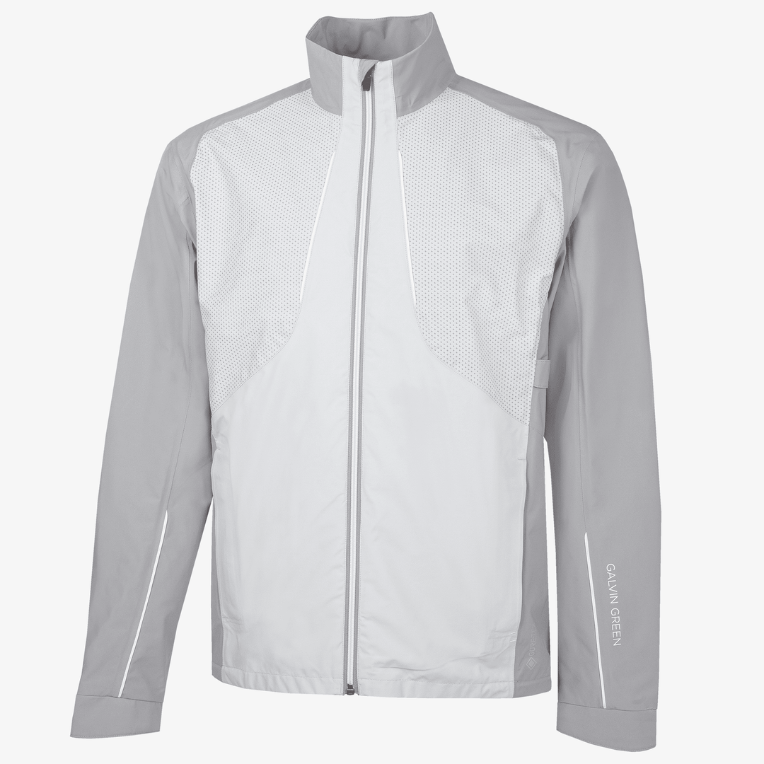 Albert is a Waterproof jacket for  in the color Sharkskin/Cool Grey/White(0)