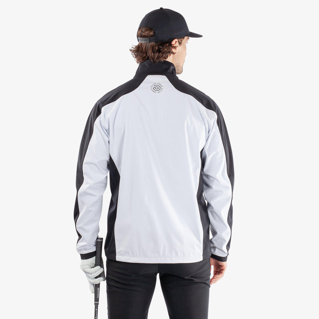 Lawrence is a Windproof and water repellent jacket for  in the color White/Black/Red(4)
