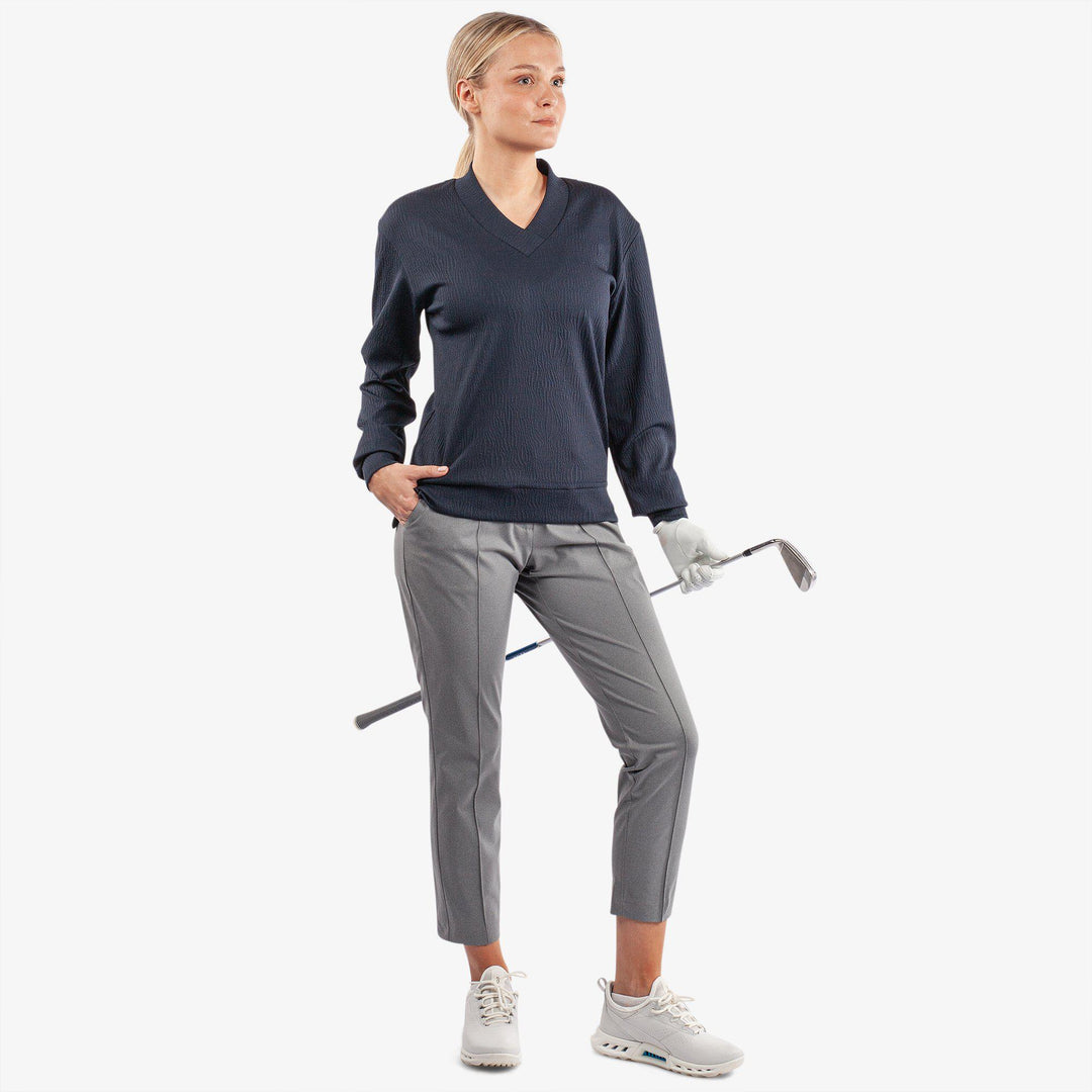 Donya is a Insulating golf mid layer for Women in the color Navy(2)
